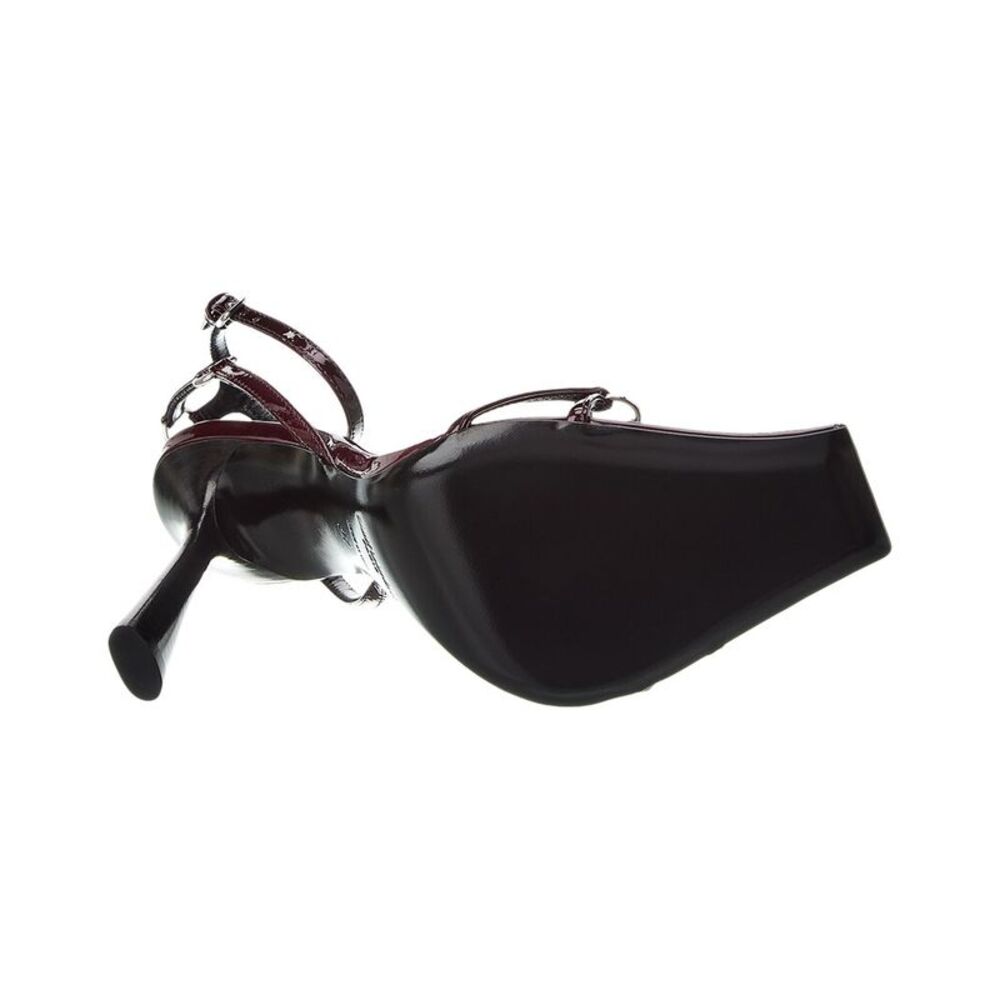 Saint Laurent Nova 105 Patent Slingback Sandal, Red - Picture 4 of 5